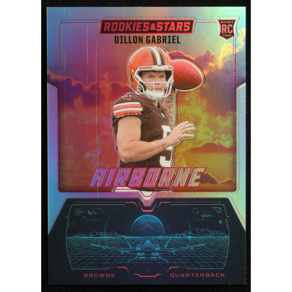Dillon Gabriel 2025 Rookies & Stars Airborne #26 RC at PristineAuction.com