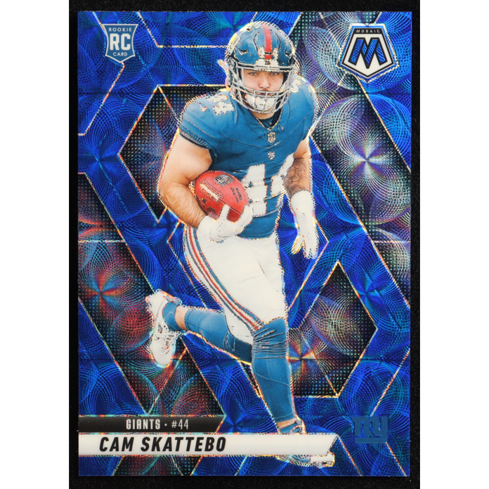 Cam Skattebo 2025 Panini Mosaic Blue Scope #305 RC at PristineAuction.com