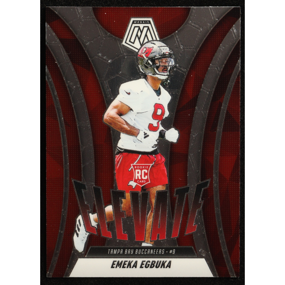 Emeka Egbuka 2025 Panini Mosaic Elevate #2 RC at PristineAuction.com