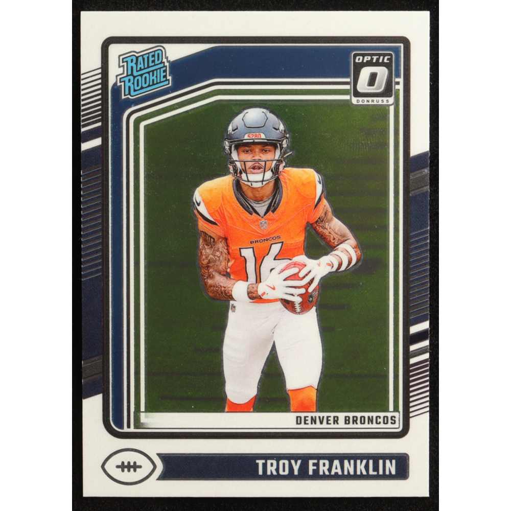 Troy Franklin 2024 Donruss Optic #294 RC at PristineAuction.com