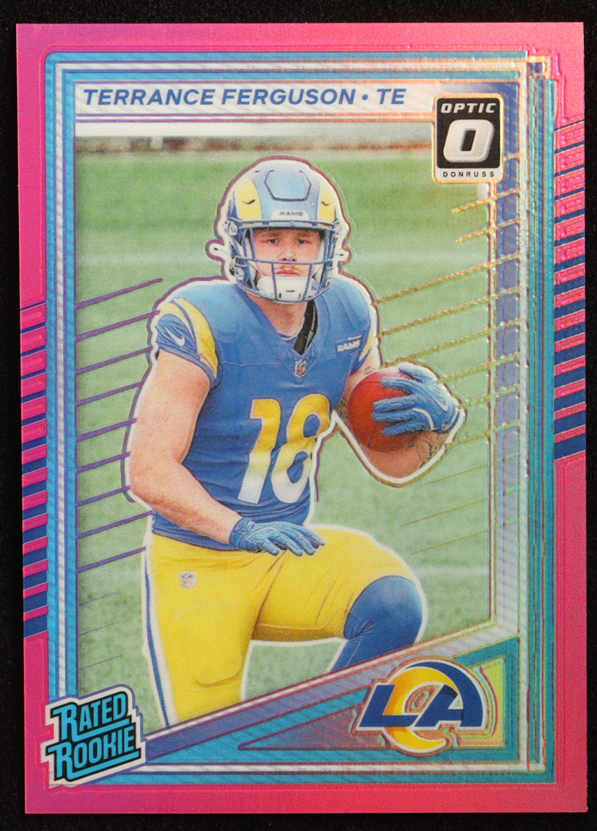 Terrance Ferguson 2025 Donruss Optic Rated Rookies Preview Pink #323 RC at PristineAuction.com Terrance Ferguson 2025 Donruss Optic Rated Rookies Preview Pink #323 RC at PristineAuction.com