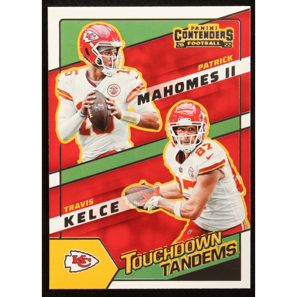 Patrick Mahomes II / Travis Kelce 2022 Panini Contenders Touchdown Tandems #6 at PristineAuction.com