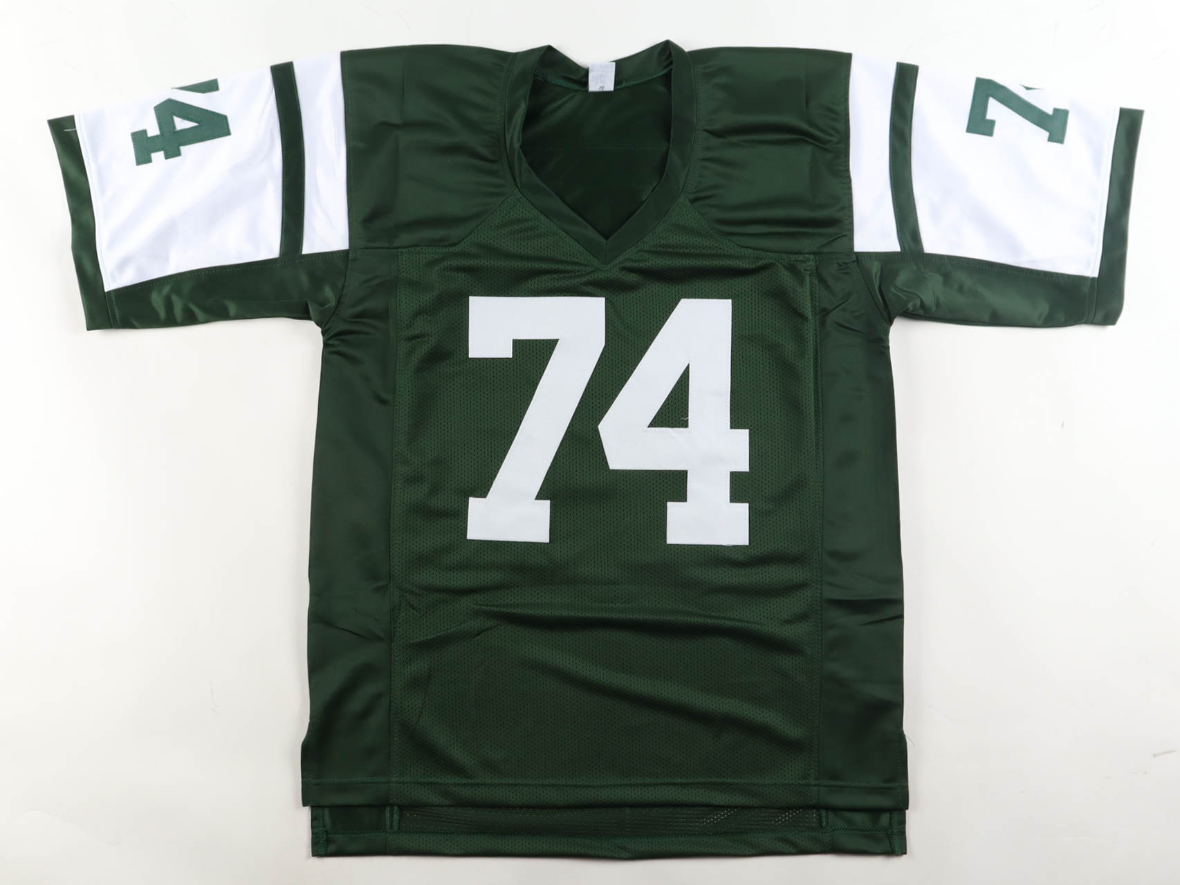 Nick Mangold Signed Jersey Inscribed "JETS ROH 2022" (JSA) at PristineAuction.com Nick Mangold Signed Jersey Inscribed "JETS ROH 2022" (JSA) at PristineAuction.com