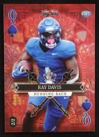 Ray Davis 2023 Wild Card 5 Card Draw Stacked Deck HoloLux Queen Spades Red Hyper #SDRD #2/2 RC at PristineAuction.com
