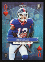 Jalin Hyatt 2023 Wild Card 5 Card Draw Stacked Deck Queen Hearts Blue Holo #SDJH #1/2 RC at PristineAuction.com