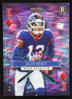 Jalin Hyatt 2023 Wild Card 5 Card Draw Stacked Deck King Diamonds Hololux Purple Shimmer #SDJH #4/4 RC at PristineAuction.com
