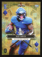Ray Davis 2023 Wild Card 5 Card Draw Stacked Deck King Spades Hololux Gold Holo #SDRD #1/1 RC at PristineAuction.com