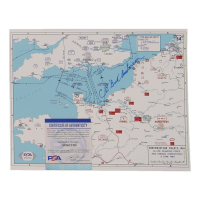 CE "Bud" Anderson Signed 8x10 Map (PSA) at PristineAuction.com