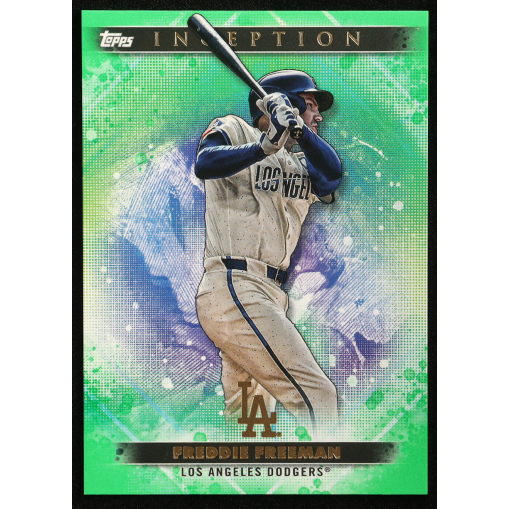 Freddie Freeman 2024 Topps Inception Green #42 at PristineAuction.com