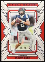 Jaxson Dart 2025 Panini National Treasures Collegiate Century Blue #6 #37/75 RC at PristineAuction.com