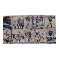 Emmitt Smith Signed 1993 Pro Set Power Uncut Trading Card Sheet (PSA) at PristineAuction.com