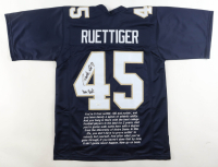 Rudy Ruettiger Signed Movie Quote Jersey Inscribed "Never Quit" (JSA) at PristineAuction.com