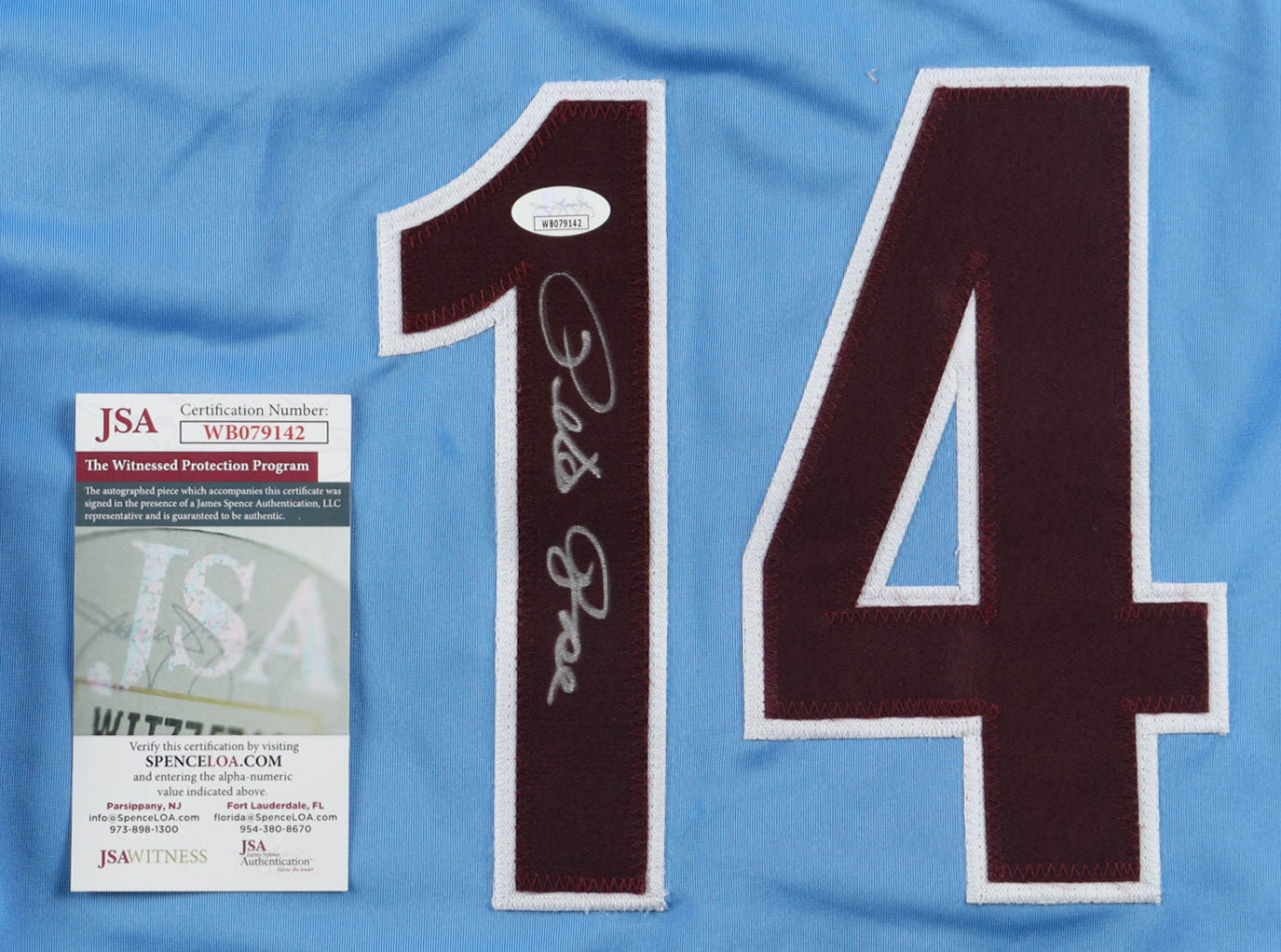 Pete Rose Signed Jersey (JSA) at PristineAuction.com Pete Rose Signed Jersey (JSA) at PristineAuction.com