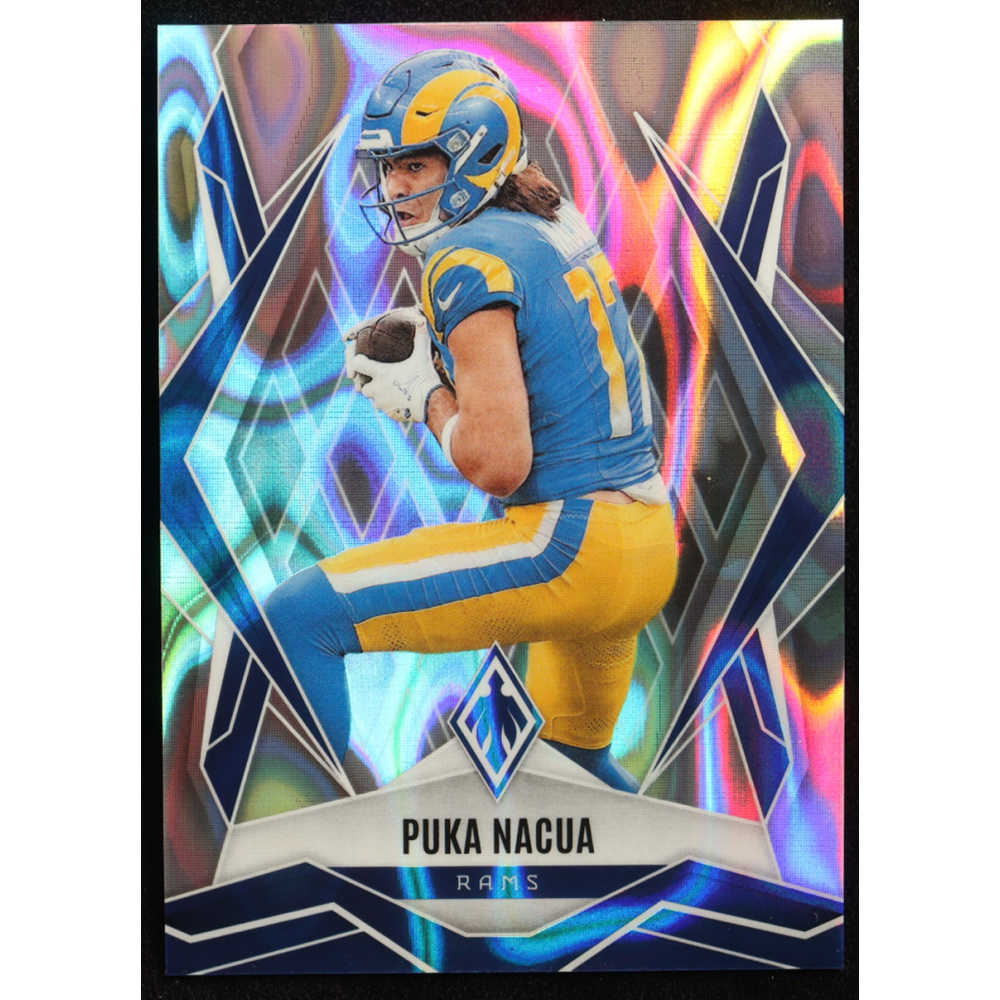 Puka Nacua 2025 Panini Phoenix Silver Lava #119 at PristineAuction.com