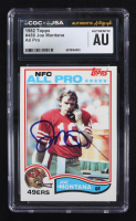 Joe Montana Signed 1982 Topps NFC All Pro #488 (CGC) at PristineAuction.com