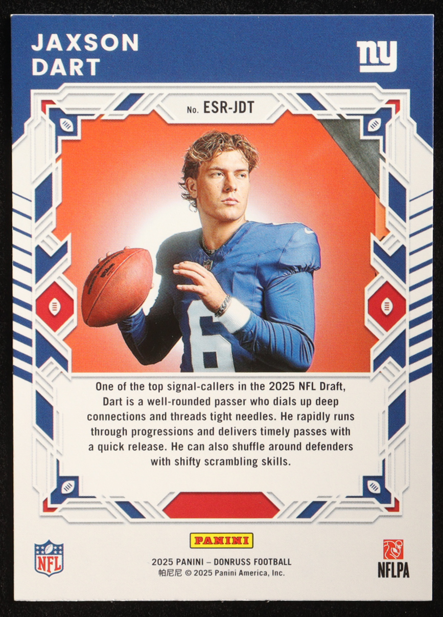 Jaxson Dart 2025 Donruss The Elite Series Rookies #30 RC at PristineAuction.com Jaxson Dart 2025 Donruss The Elite Series Rookies #30 RC at PristineAuction.com