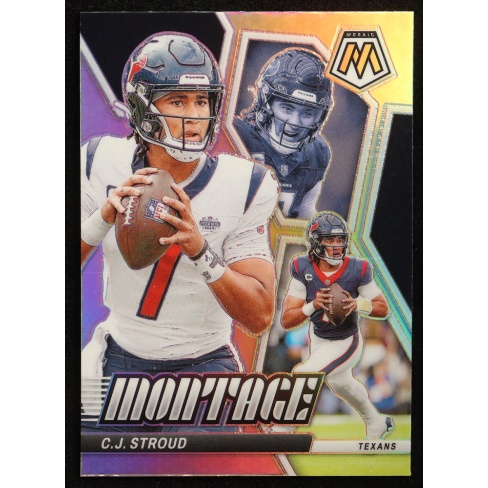 CJ Stroud 2024 Panini Mosaic Montage #10 at PristineAuction.com