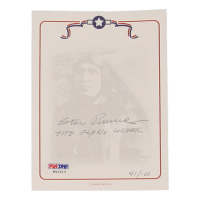 Steve Pisanos Signed LE 4.25x5.5 Cut Inscribed "The Flying Greek" (PSA) at PristineAuction.com