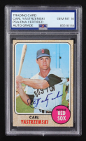 Carl Yastrzemski Signed 1968 Topps #250 (PSA | Autograph Graded PSA 10) at PristineAuction.com