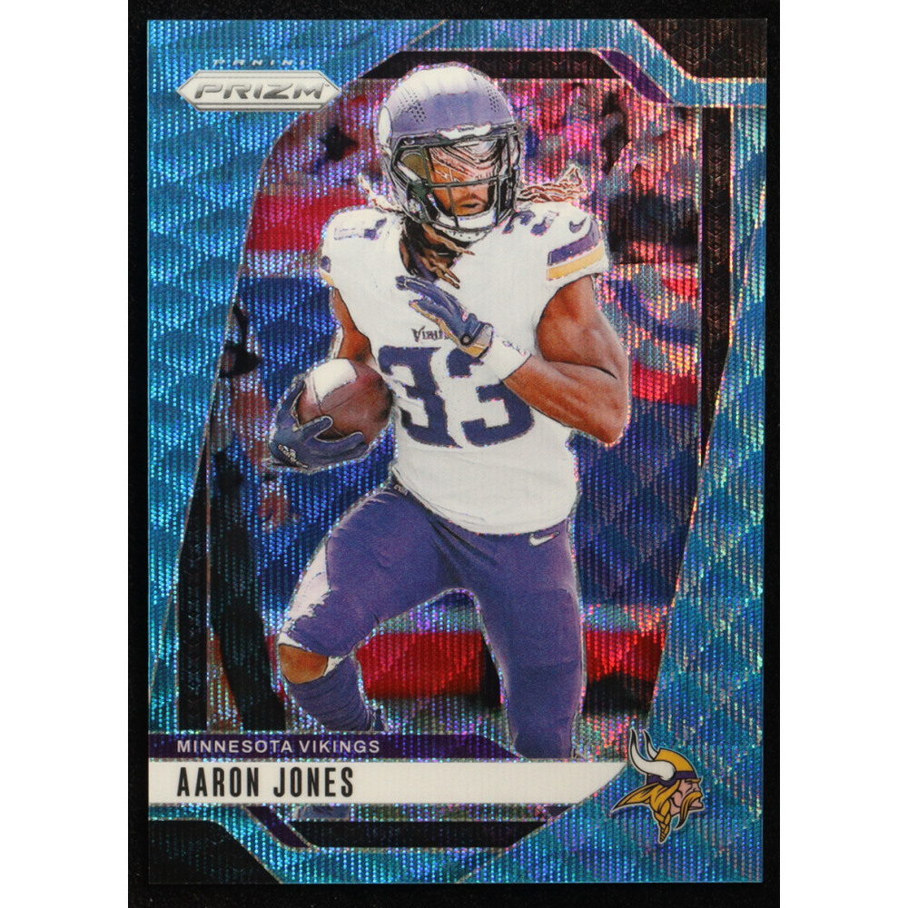 Aaron Jones 2024 Panini Prizm Prizms Blue Wave #186 #200/230 at PristineAuction.com