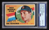 Carl Yastrzemski Signed 1960 Rookie Star #148 RC (PSA | Autograph Graded PSA 10) at PristineAuction.com