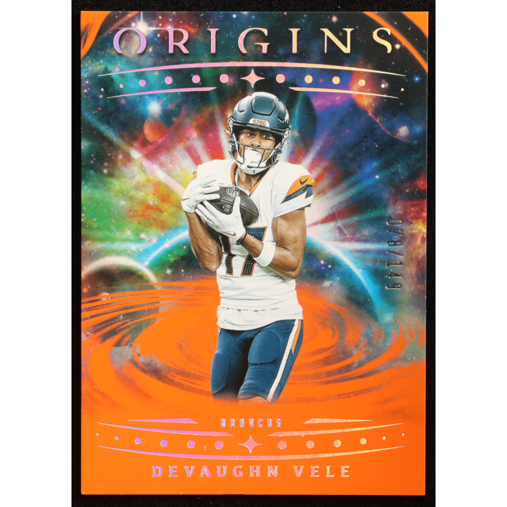 Devaughn Vele 2025 Panini Origins Orange #75 #078/149 at PristineAuction.com