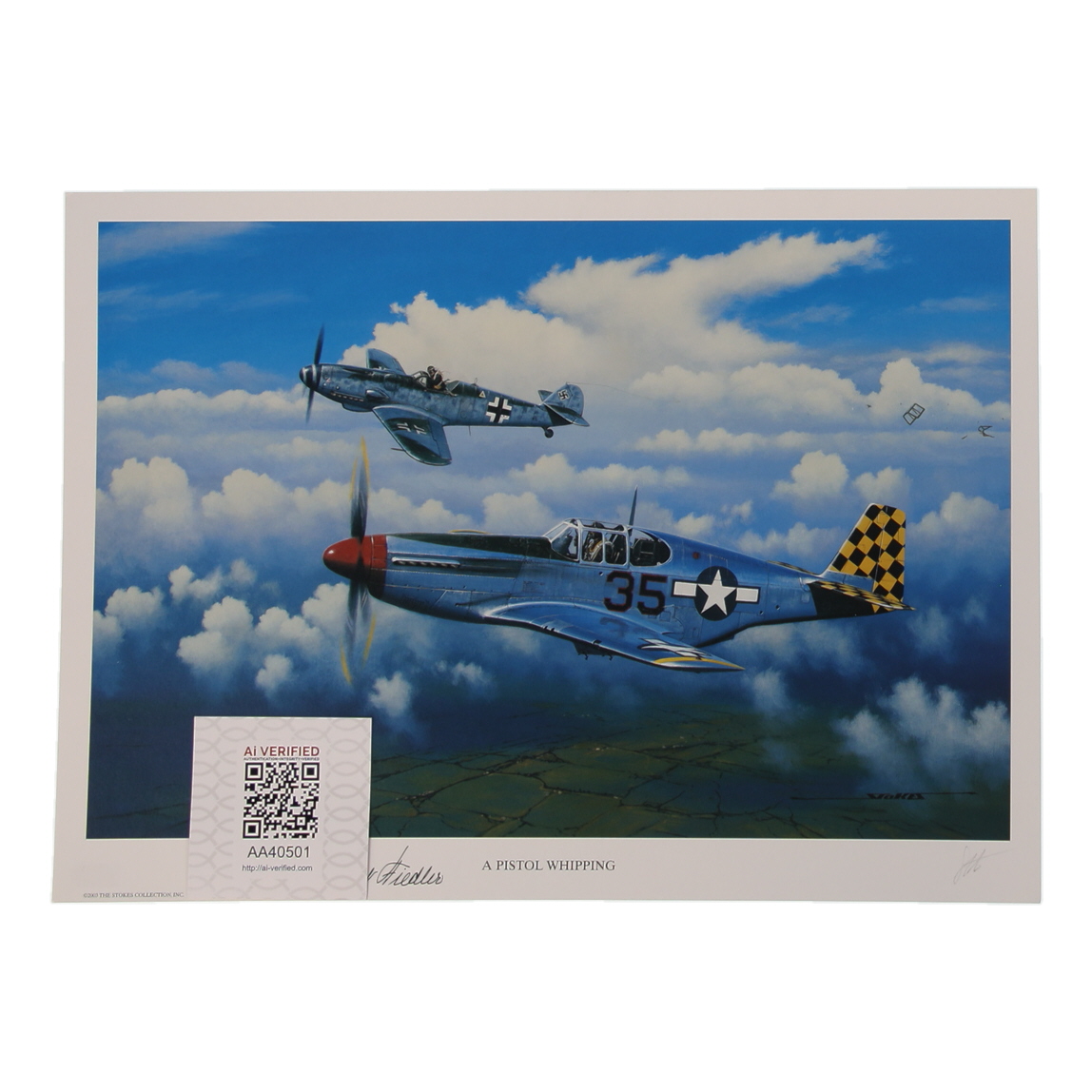 Arthur Fielder Signed Stan Stokes "A Pistol Whipping" Lithograph (AIV) at PristineAuction.com Arthur Fielder Signed Stan Stokes "A Pistol Whipping" Lithograph (AIV) at PristineAuction.com