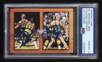 Larry Bird / Magic Johnson Signed 1994 Skybox NBA Hoops #MB1 (PSA | Autograph Graded PSA 10) at PristineAuction.com