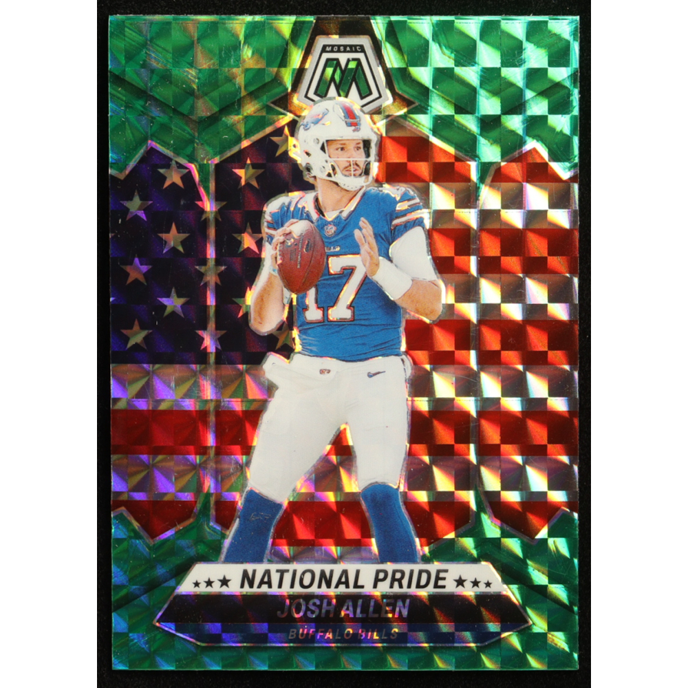 Josh Allen 2024 Panini Mosaic Mosaic Green #254 NP at PristineAuction.com