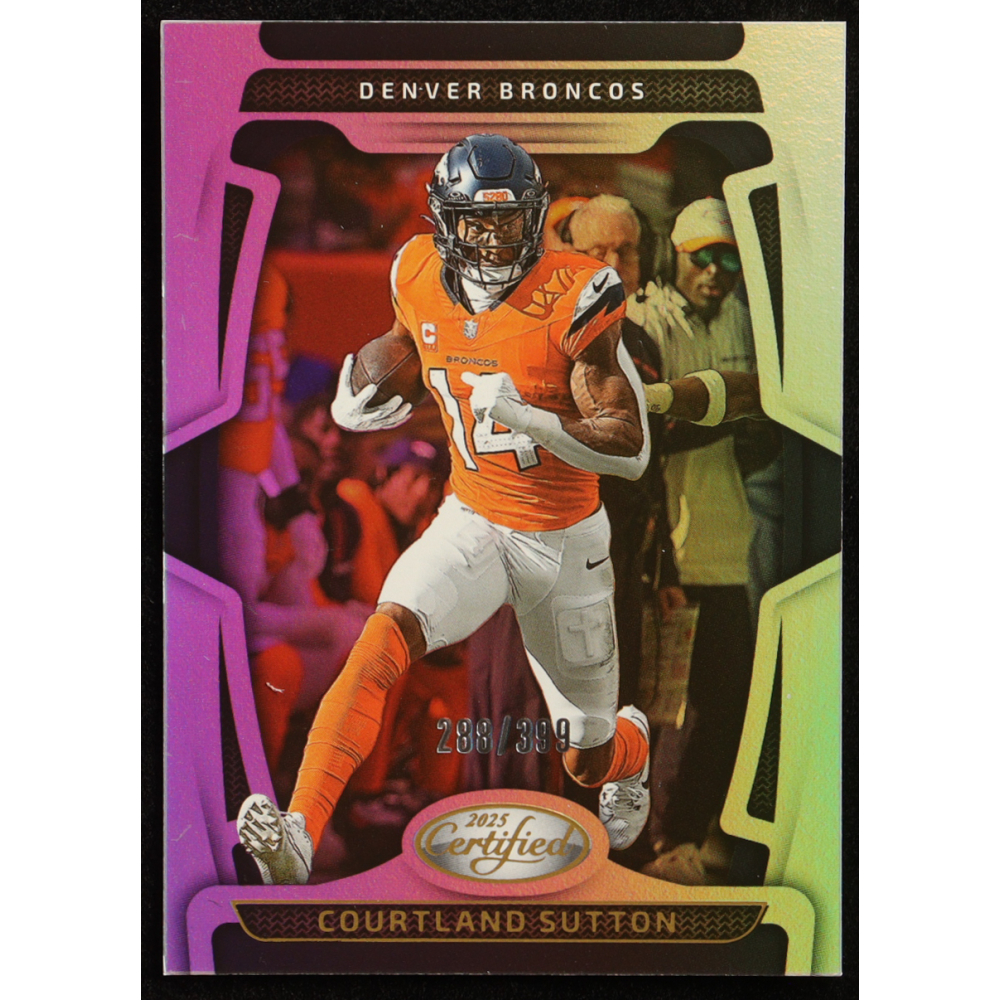 Courtland Sutton 2025 Certified Mirror #31 #288/399 at PristineAuction.com