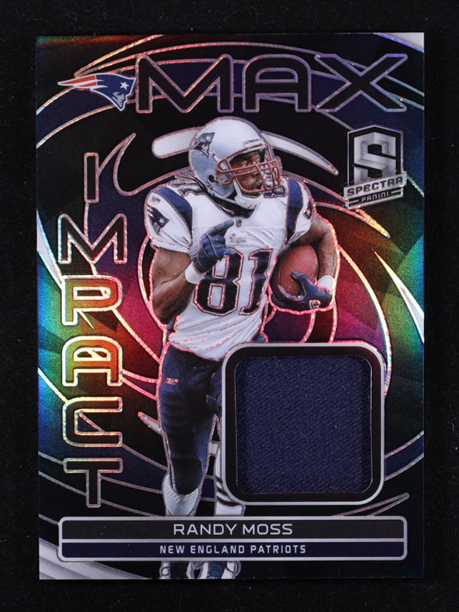 Randy Moss 2023 Panini Spectra Max Impact Materials #34 #43/99 at PristineAuction.com Randy Moss 2023 Panini Spectra Max Impact Materials #34 #43/99 at PristineAuction.com