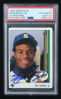 Ken Griffey Jr. Signed 1989 Upper Deck Star Rookie #1 RC (PSA | Autograph Graded PSA 10) at PristineAuction.com