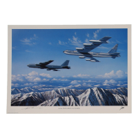 John T. Chain Jr. Signed Stan Stokes "B-52s: They Keep on Ticking" Lithograph (AIV) at PristineAuction.com