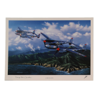 Marge Bong Drucker Signed Stan Stokes "A Pair of Aces" Lithograph (AIV) at PristineAuction.com