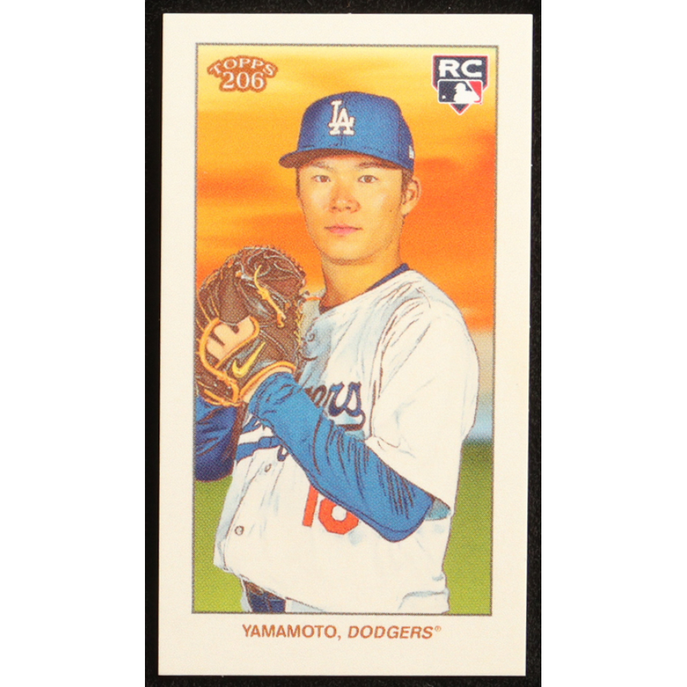 Yoshinobu Yamamoto 2024 Topps 206 #NNO RC at PristineAuction.com