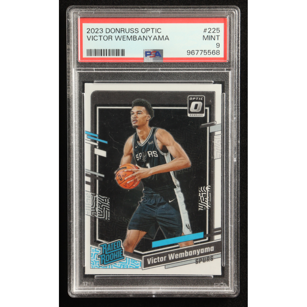 Victor Wembanyama 2023-24 Donruss Optic #225 RC (PSA 9) at PristineAuction.com