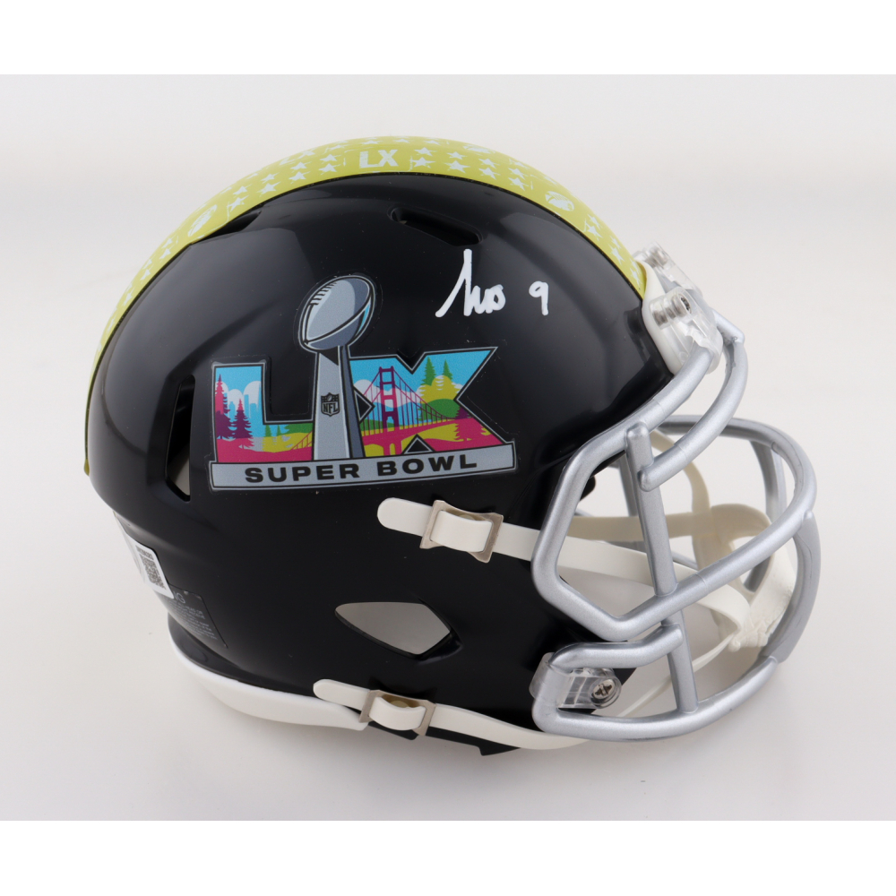 Kayshon Boutte Signed Super Bowl LX Logo Speed Mini Helmet (Beckett ...