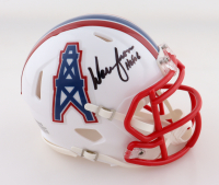 Warren Moon Signed Oilers Speed Mini Helmet Inscribed "HOF 06" (Beckett) at PristineAuction.com