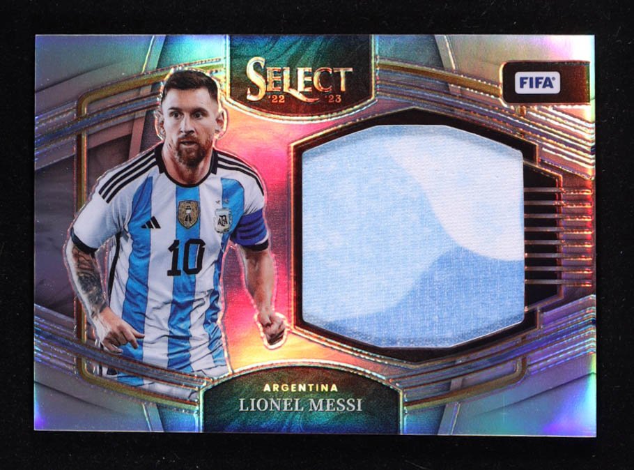 Lionel Messi 2022-23 Select FIFA Jumbo Swatches #8 at PristineAuction.com Lionel Messi 2022-23 Select FIFA Jumbo Swatches #8 at PristineAuction.com