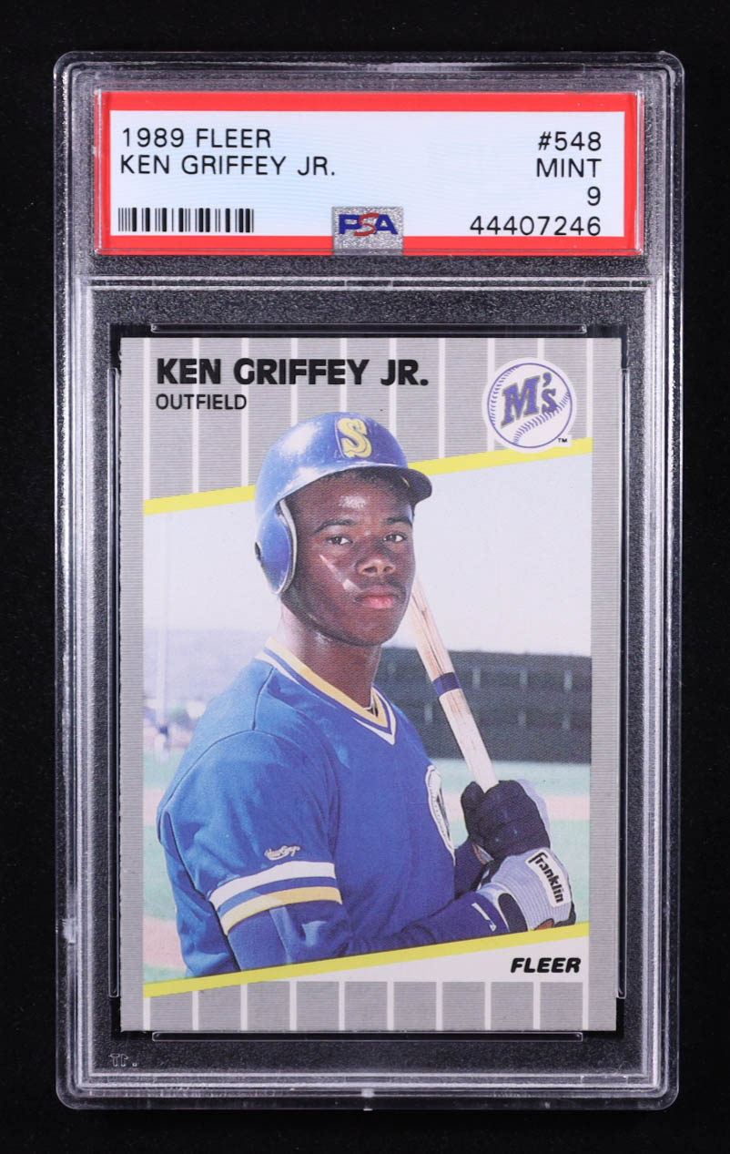 Ken Griffey Jr. 1989 Fleer #548 RC (PSA 9) at PristineAuction.com Ken Griffey Jr. 1989 Fleer #548 RC (PSA 9) at PristineAuction.com