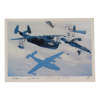 William Kearns, James Ball, & James Robbins Signed Stan Stokes "Antarctic Mayday" Lithograph (AIV) at PristineAuction.com