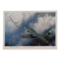 Edwin Loberg Signed Stan Stokes "An Interesting Dog Fight" Lithograph (AIV) at PristineAuction.com