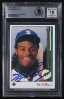 Ken Griffey Jr. Signed 1989 Upper Deck Star Rookie #1 RC (BGS | Autograph Graded BGS 10) at PristineAuction.com