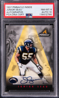 Junior Seau 1997 Pinnacle Inside Autographs (PSA 8 | Auto 10) at PristineAuction.com