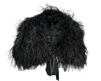 Cassin New York Ostrich Feather Bolero - Betty Jane France Collection at PristineAuction.com