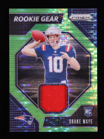 Drake Maye 2024 Panini Prizm Rookie Gear Neon Green Pulsar Prizm #6 RC at PristineAuction.com