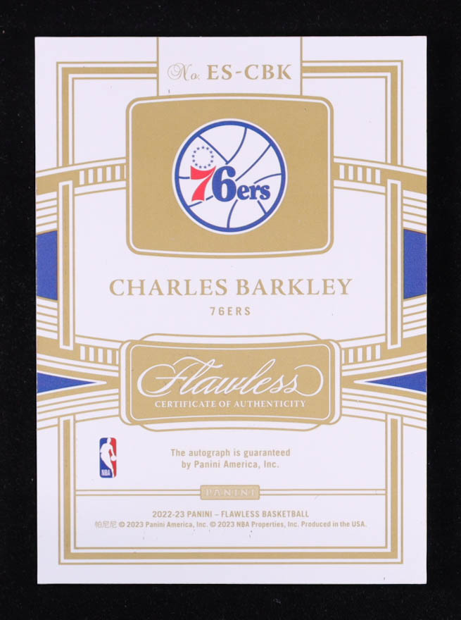 Charles Barkley 2022-23 Panini Flawless Enshrined Signatures Ruby #1 #11/15 at PristineAuction.com Charles Barkley 2022-23 Panini Flawless Enshrined Signatures Ruby #1 #11/15 at PristineAuction.com