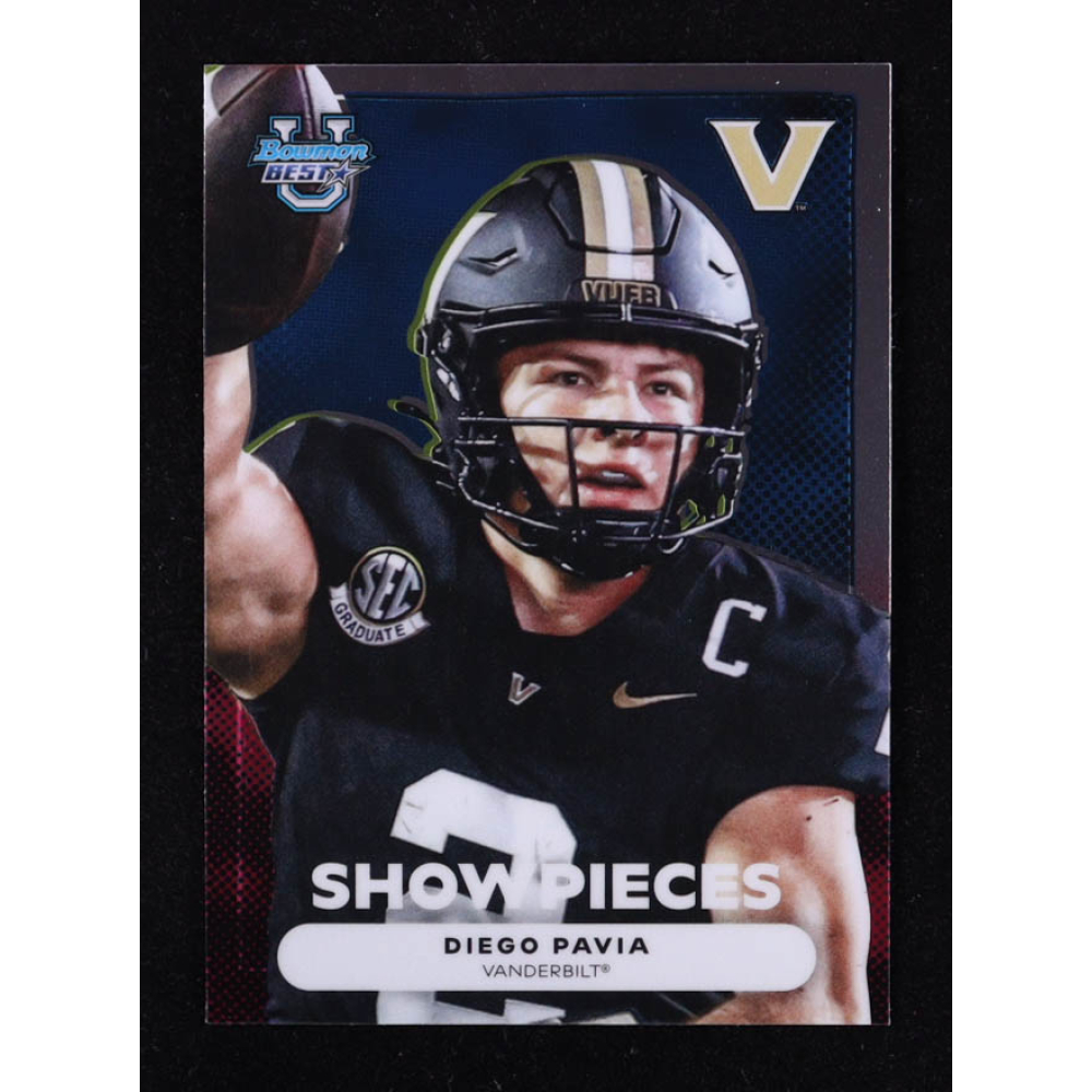 Diego Pavia 2025 Bowman's Best University Bowman Showpieces #BS23 RC at PristineAuction.com