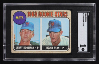 Nolan Ryan 1968 Topps Mets Rookie Stars #177 RC (SGC 1) at PristineAuction.com