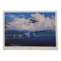 Sture Sigfred Signed Stan Stokes "Tahiti Clippers" Lithograph (AIV) at PristineAuction.com